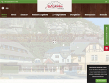 Tablet Screenshot of hotelcafemeier.de